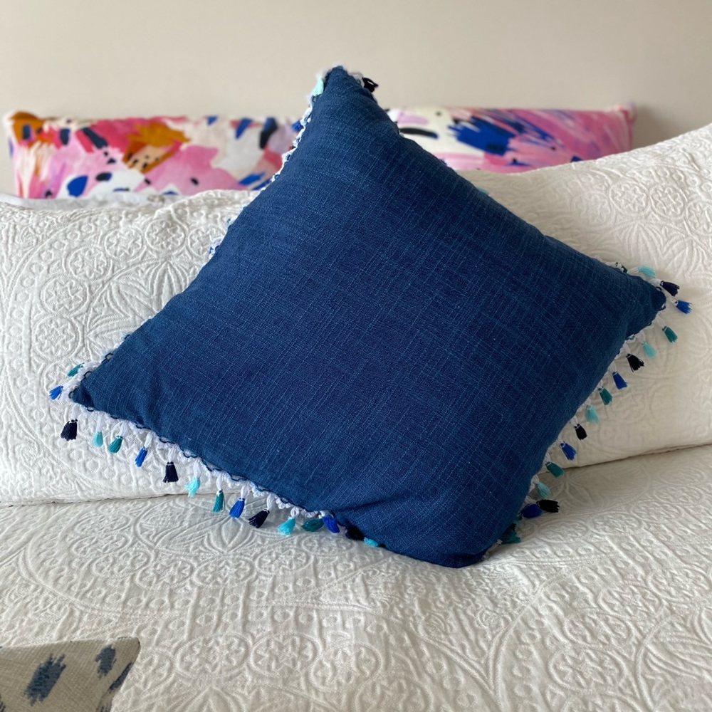 Blue Throw Pillow